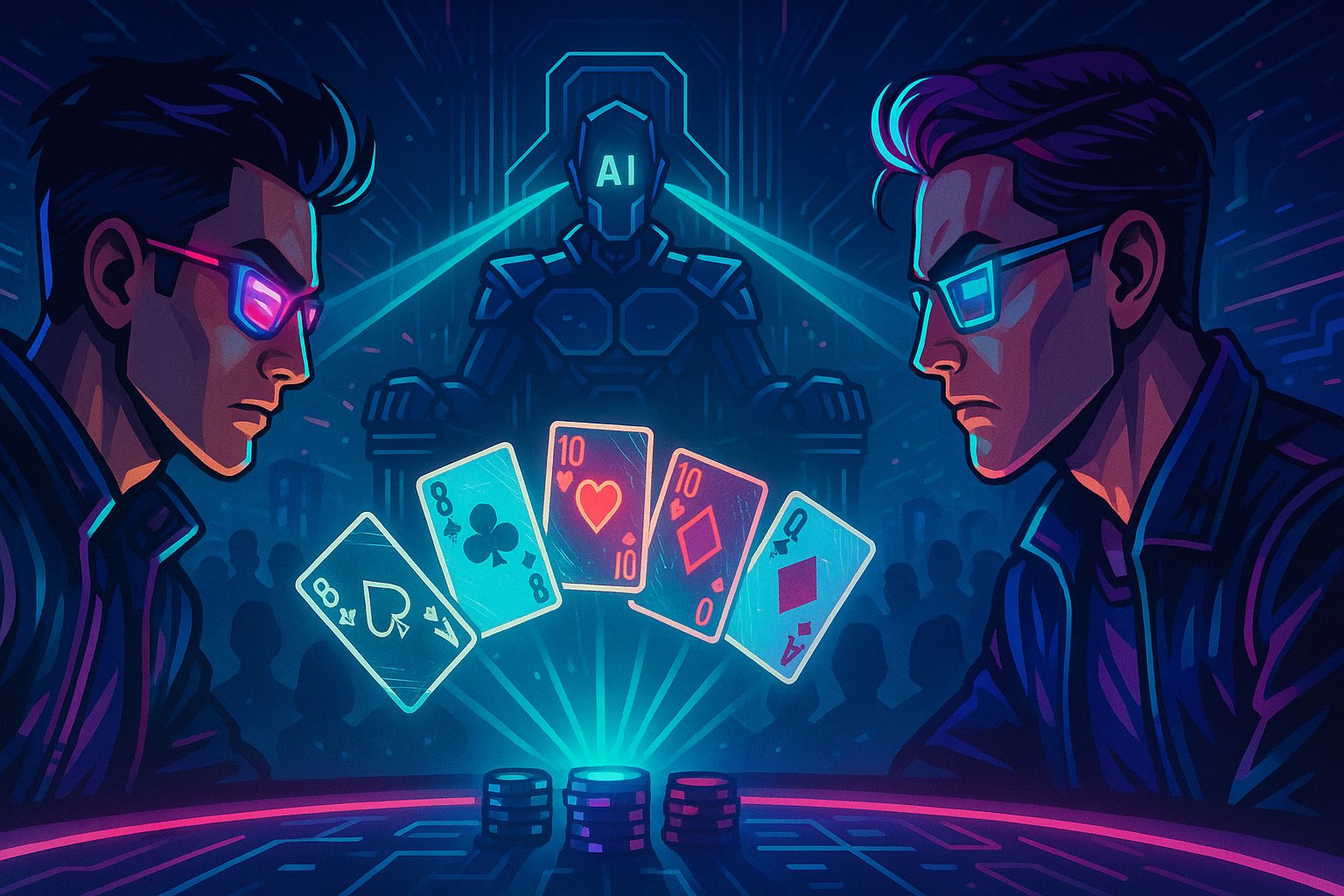 Bagan strategi dasar blackjack yang menunjukkan keputusan hit/stand untuk setiap kombinasi pemain-dealer